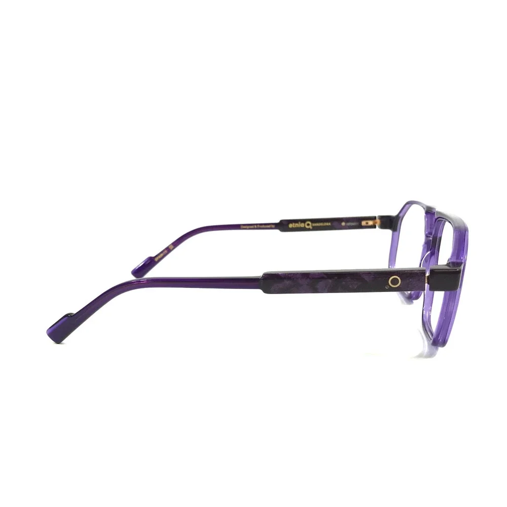 Etnia Barcelona Eyeglasses Frames SYKO PU Purple Aviator Full Rim 54-16-138